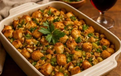 Easy Vegan Flax Stuffing
